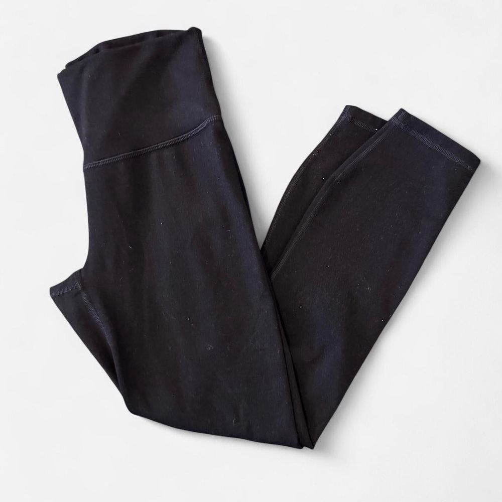 Fabletics Womens High Waisted Cropped Leggings Black Athletic Yoga Pants Small